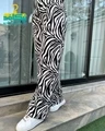 شلوار بگ مازراتی زبرا مشکی کرم