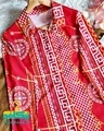 شومیز جلو دکمه ورساچه توپی قرمز