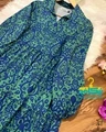 پیراهن ساحلی سرمه سبز آبی