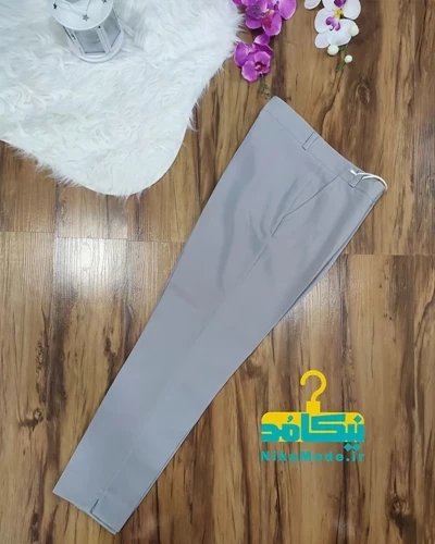 شلوار زنانه آتریسا طوسی روشن