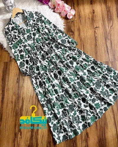 پیراهن ساحلی رز سبز